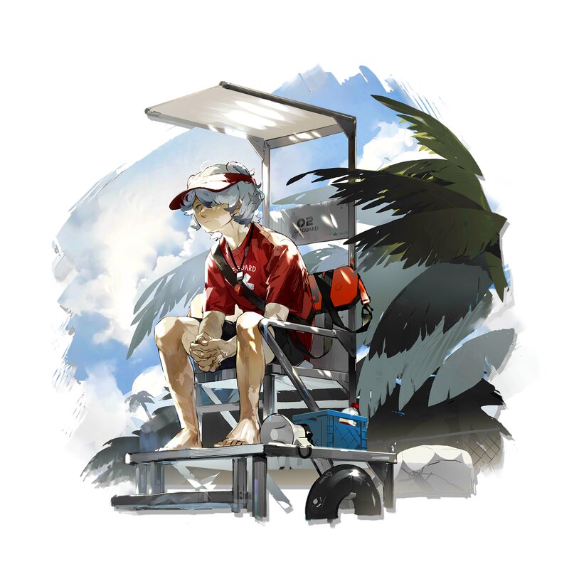 Lifeguard on Chair
