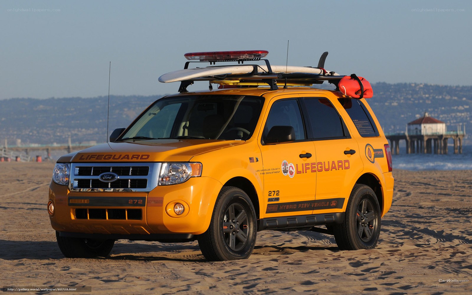 Lifeguard SUV on beach