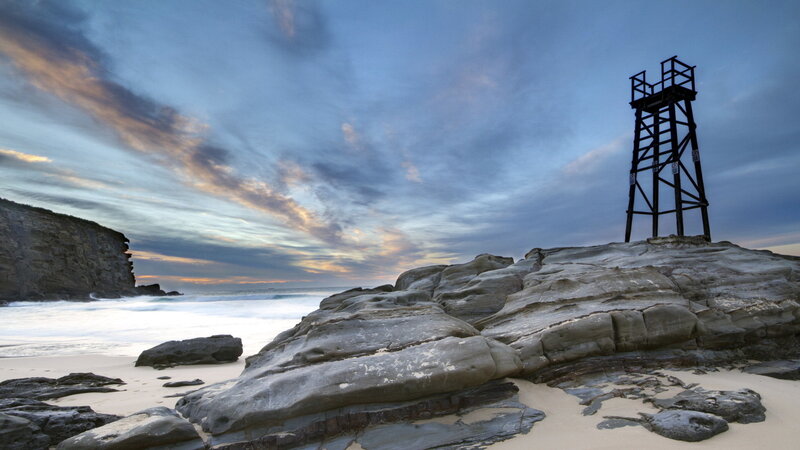 Lifeguard Tower on Rocks