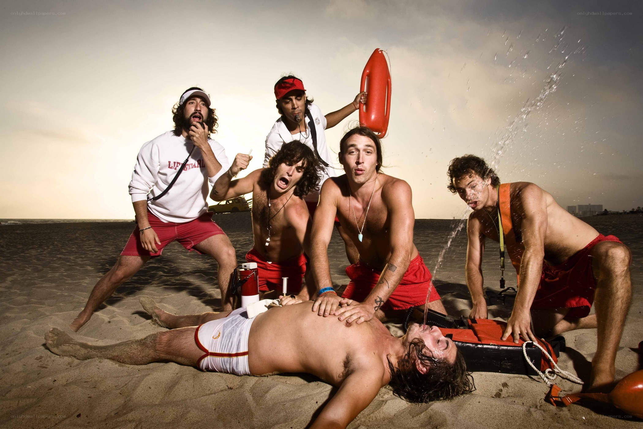 Lifeguards on the beach
