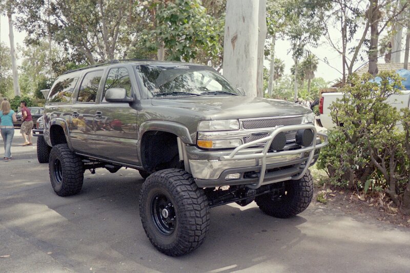 Lifted Silver SUV