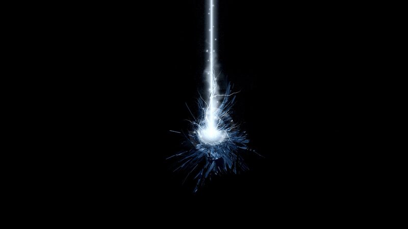 Light Beam Explosion — Black