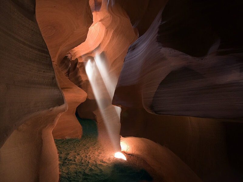 Light Beam in Canyon