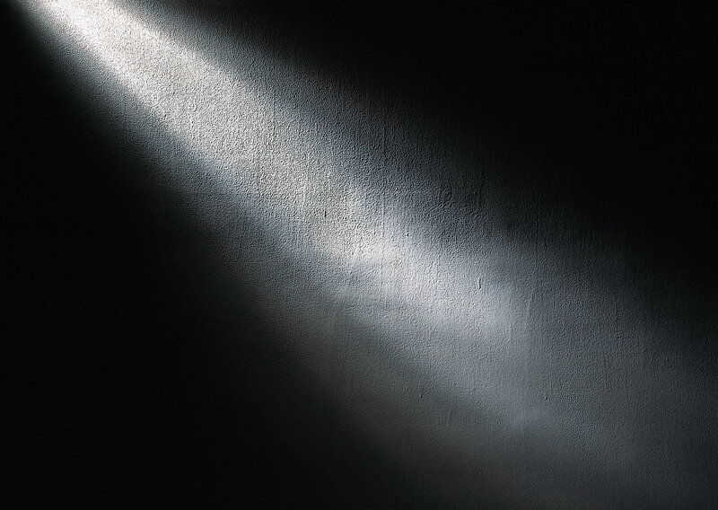 light beam on textured wall
