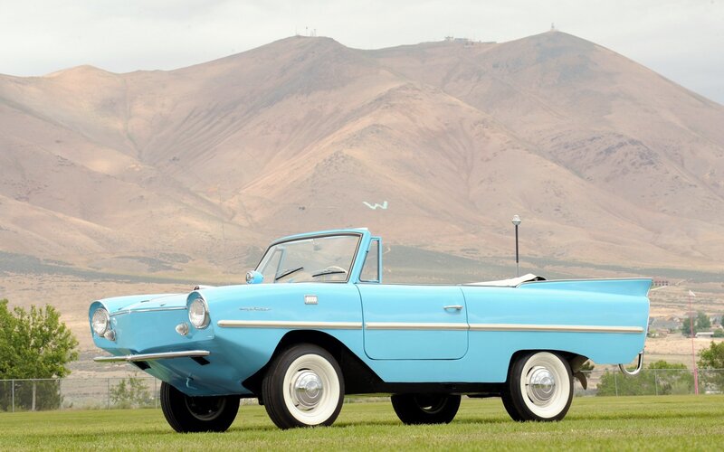 Light-blue Amphibious Car — Blue, Serene