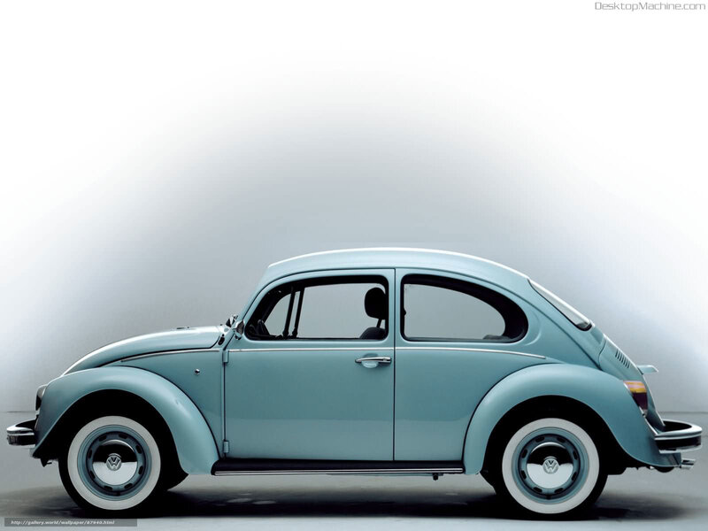 Light Blue Beetle Car — Light Blue