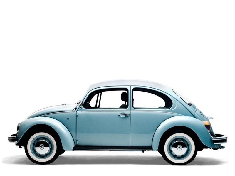 Light Blue Beetle Car
