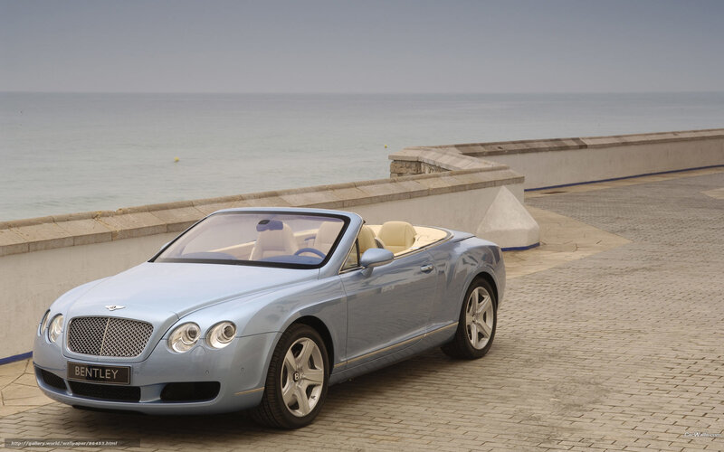 Light Blue Bentley Convertible — Serene, Photograph