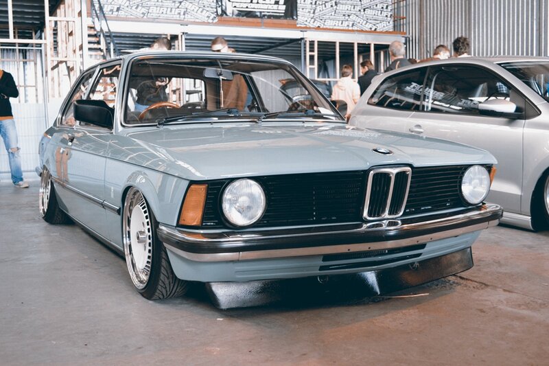 Light Blue Bmw Car