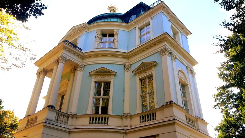 Light-blue Building