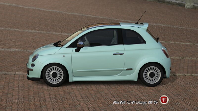 Light-blue Car on Pavement