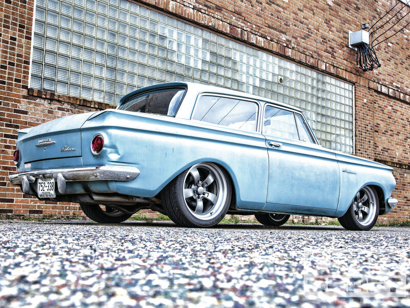 Light-blue Classic Car — Blue, Dramatic, Afternoon
