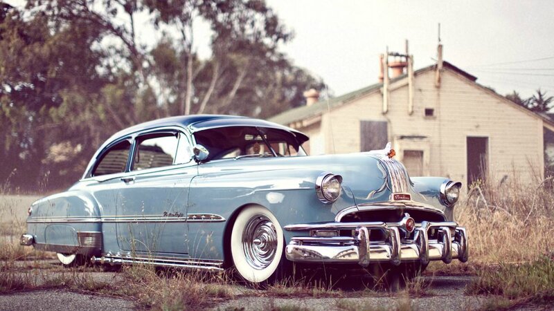 Light-blue Classic Car — Blue, Nostalgic