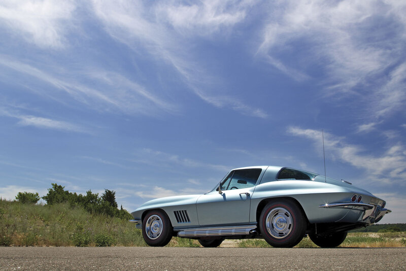 Light-blue Classic Car — Blue, Serene