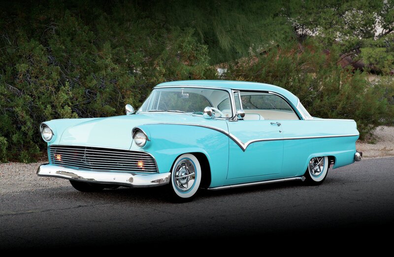 Light-blue Classic Car — Cyan, Calm, Afternoon