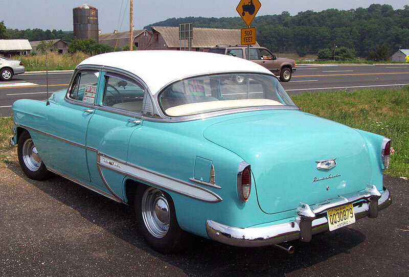 Light-blue Classic Car — Cyan, Calm
