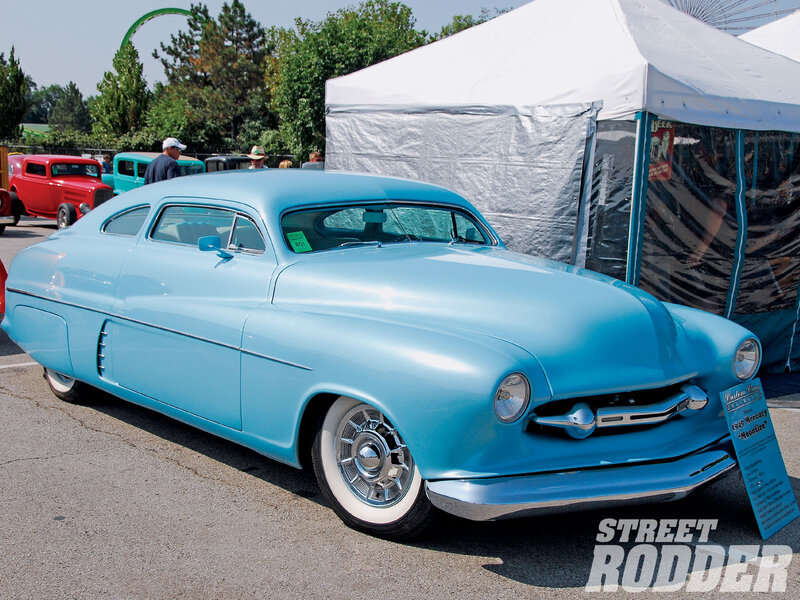 Light Blue Classic Car — Outdoor, Afternoon, Photograph, Car Show