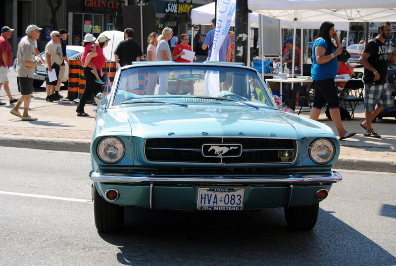Light Blue Classic Car — Outdoor, Afternoon, Photograph, People