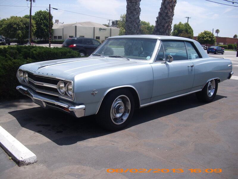 Light Blue Classic Car — Silver