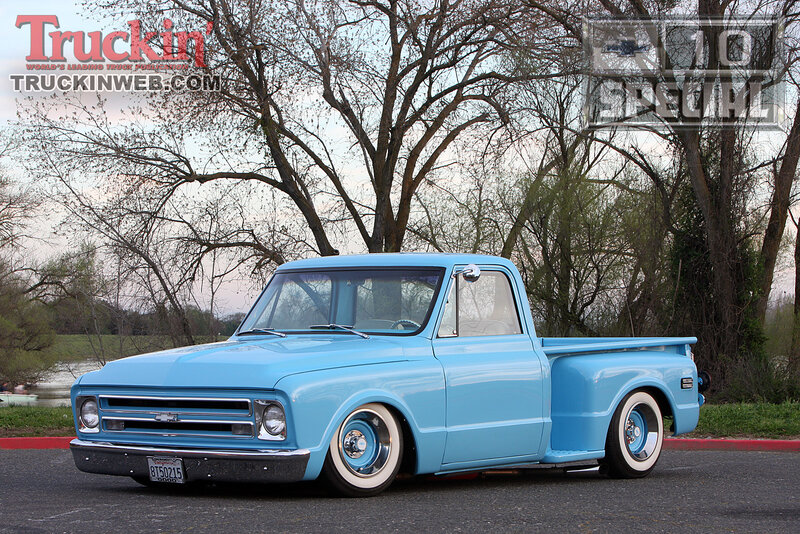 Light-blue Classic Pickup Truck