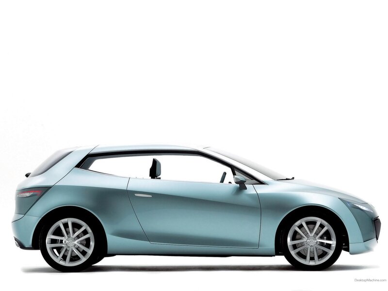 light blue concept car