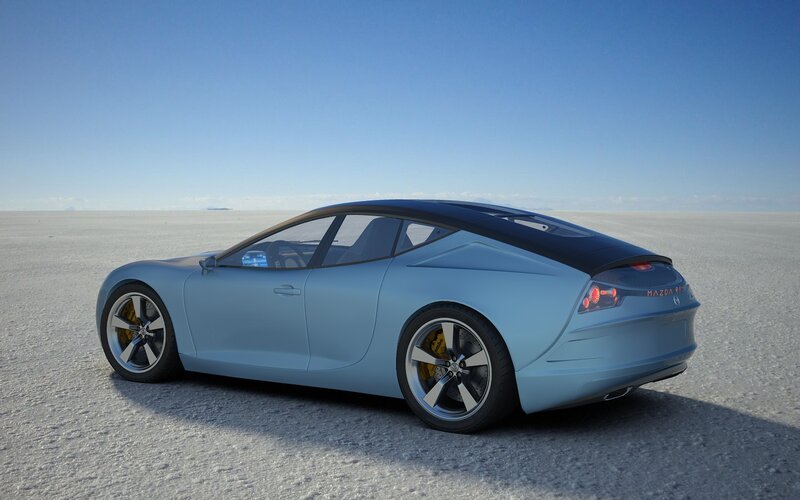 Light-blue Concept Car — Blue, Serene