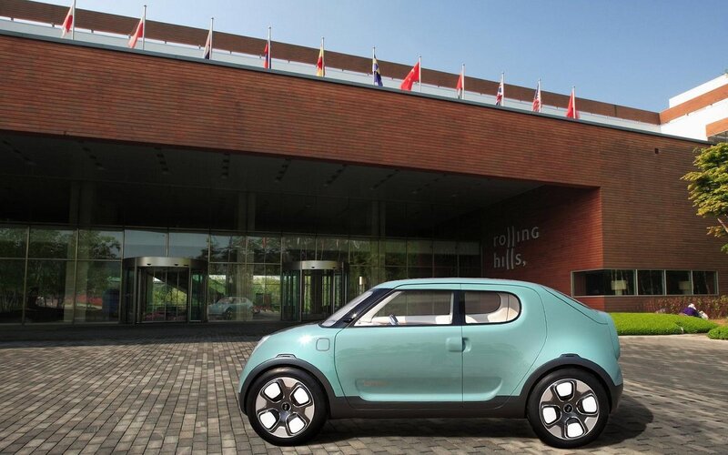 Light-blue Concept Car — Teal, Calm