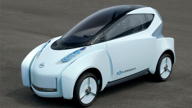 Light-blue Concept Car — White, Neutral