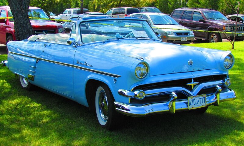 Light-blue Convertible Car — Blue, Calm, Afternoon