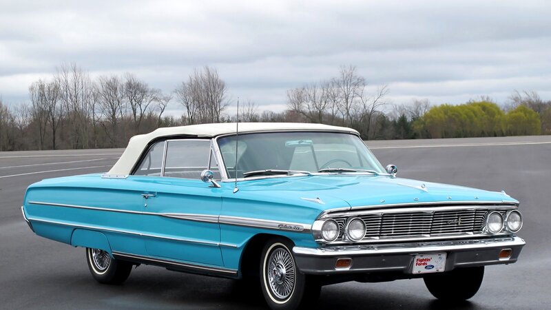 Light-blue Convertible Car — Blue, Calm, Spring