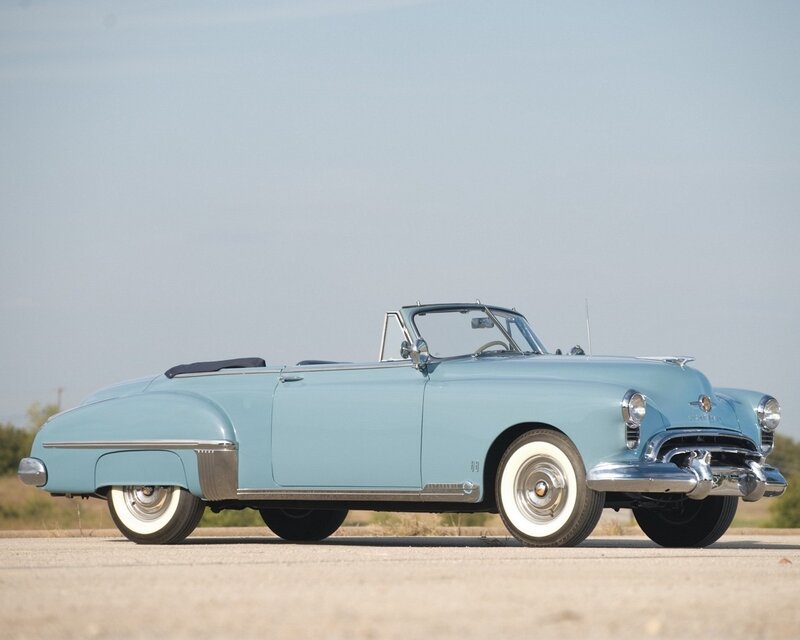 Light-blue Convertible Car — Blue, Serene, Afternoon, Photograph, Sky, Road