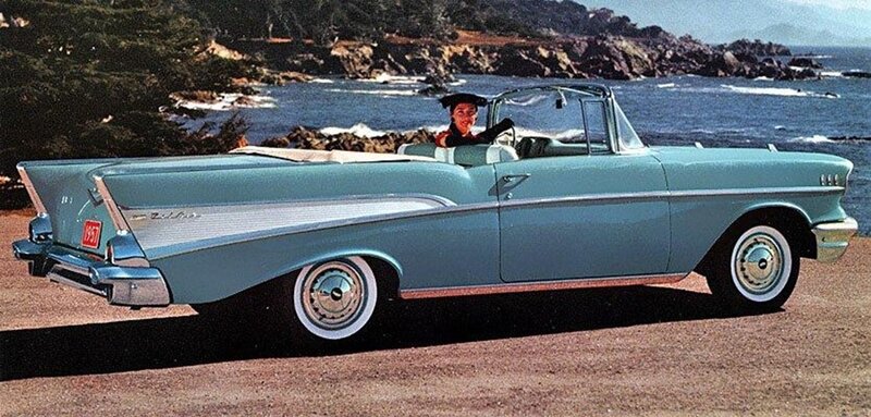 Light-blue Convertible Car — Blue, Serene, Afternoon