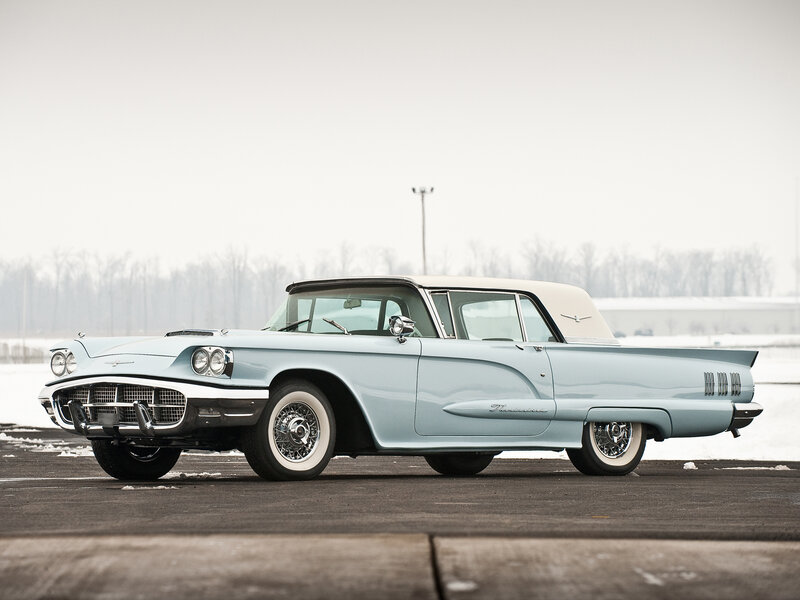 Light-blue Convertible Car — Blue, Serene, Winter