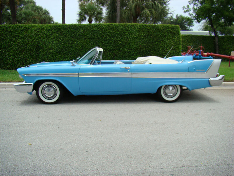 Light Blue Convertible Car — Calm, Afternoon