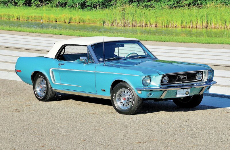 Light Blue Convertible Car — Serene, Afternoon, Photograph
