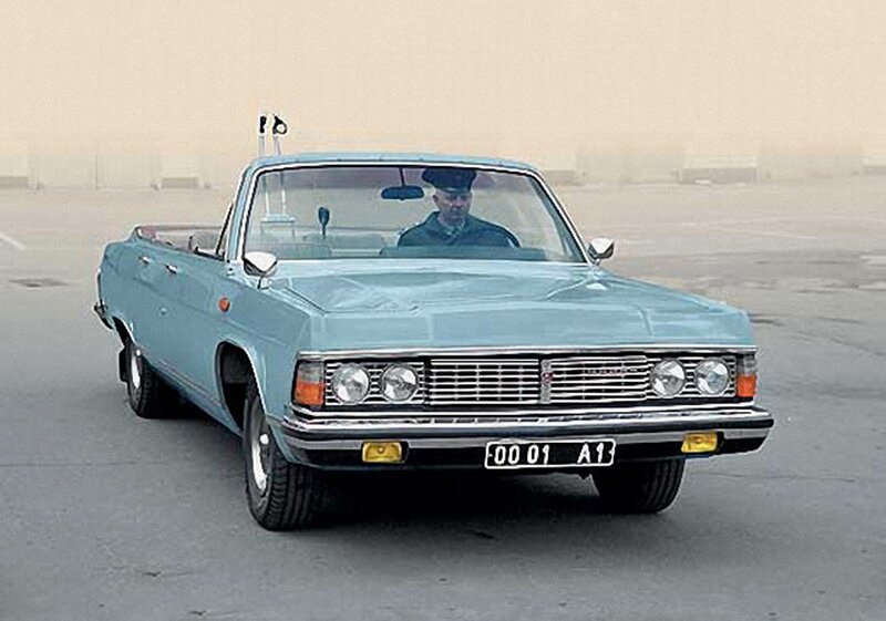 Light blue convertible car