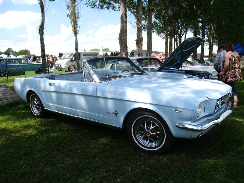 Light Blue Convertible Car — White, Outdoor