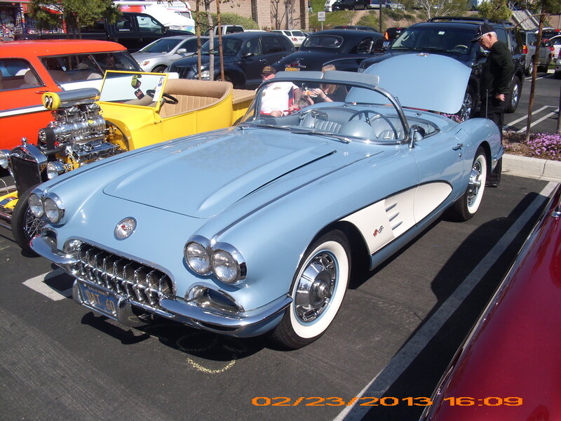 Light-blue Corvette Car — Blue