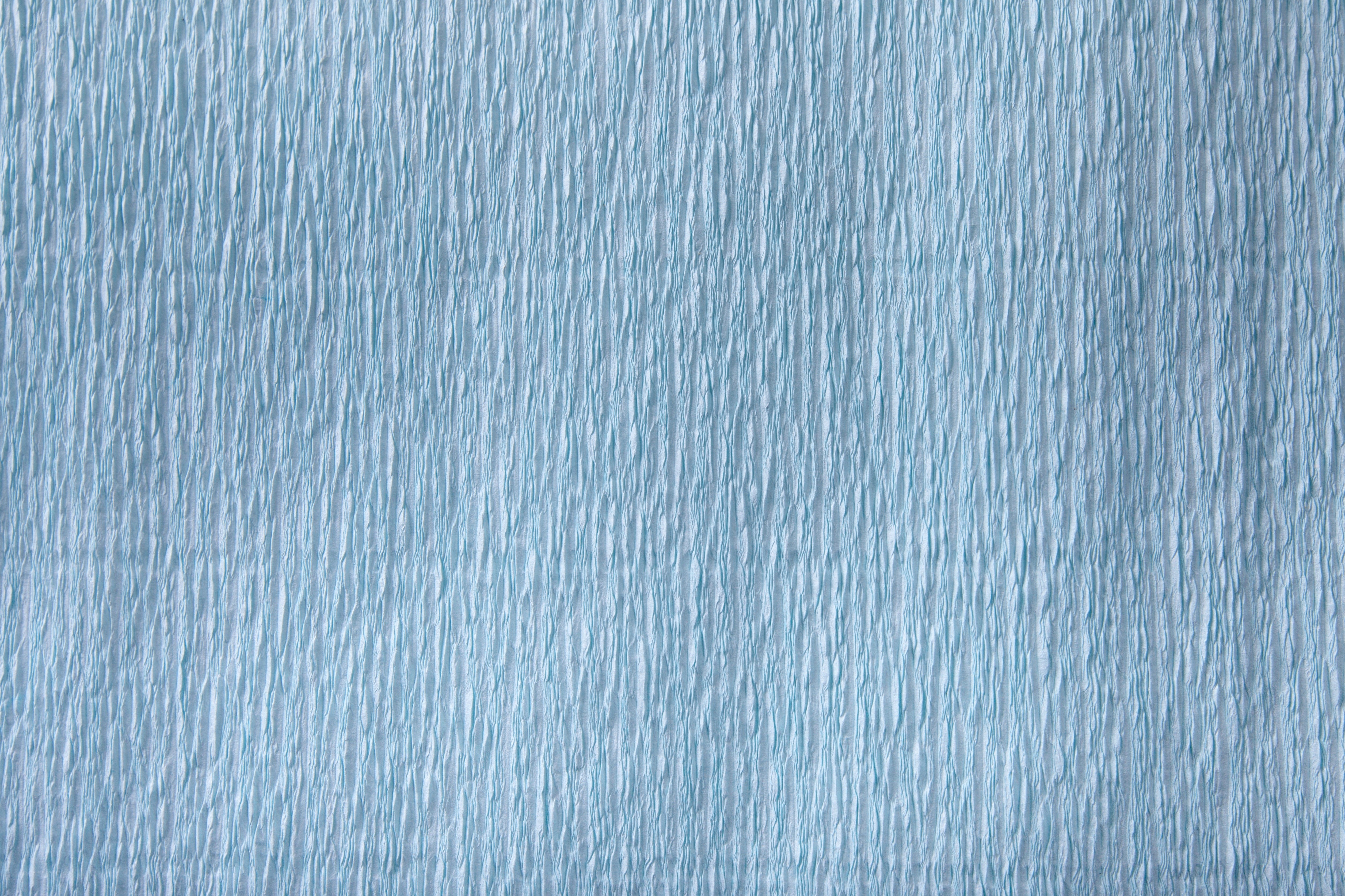 light blue crinkled fabric