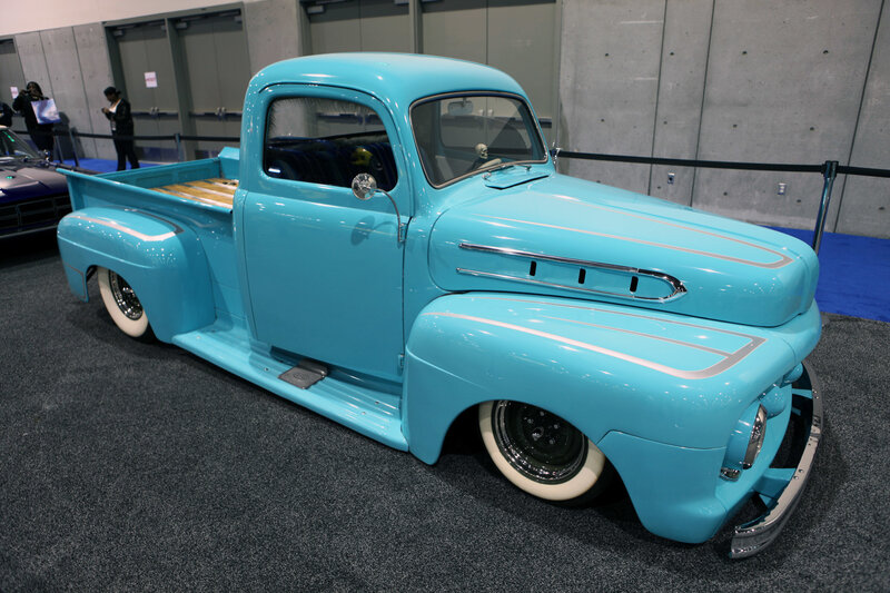 Light Blue Custom Pickup Truck