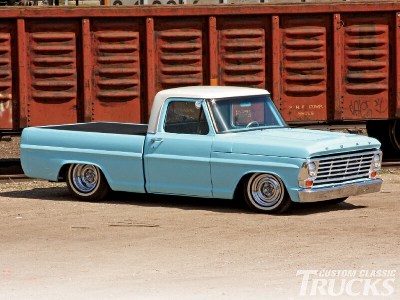 Light-blue Custom Truck — Blue