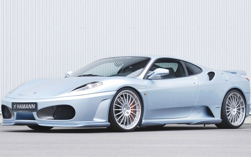 Light blue Ferrari sports car
