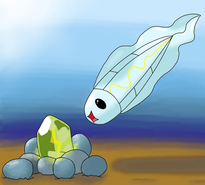 Light-blue Fish-like Creature