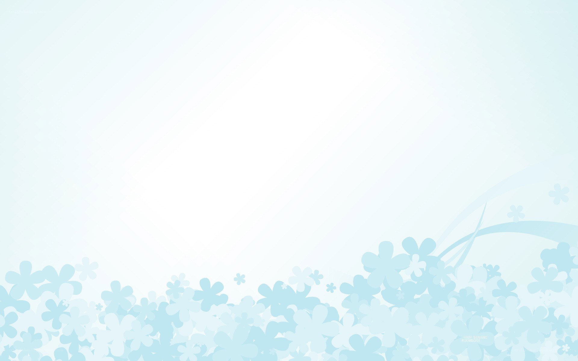 light blue floral background