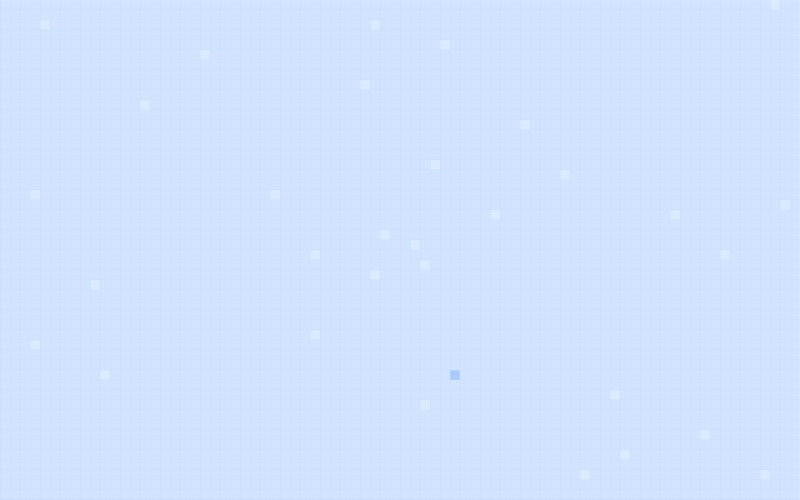 light blue grid with scattered squares