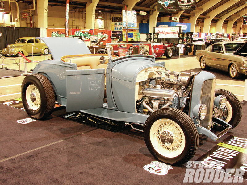 Light-blue Hot Rod Car — Blue, Showcase
