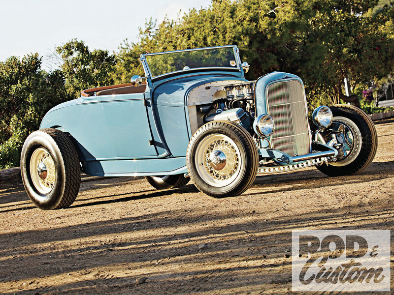 Light-blue Hot Rod Car — Blue