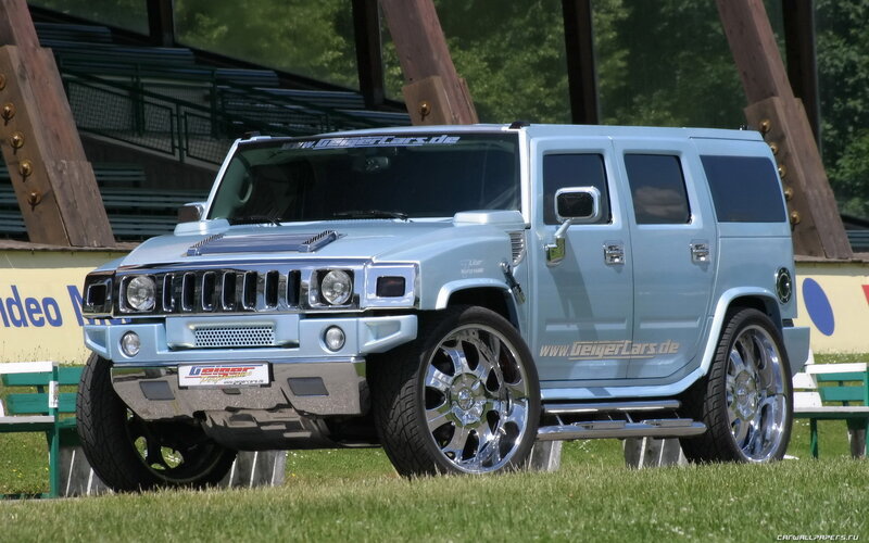 light blue hummer h2 suv