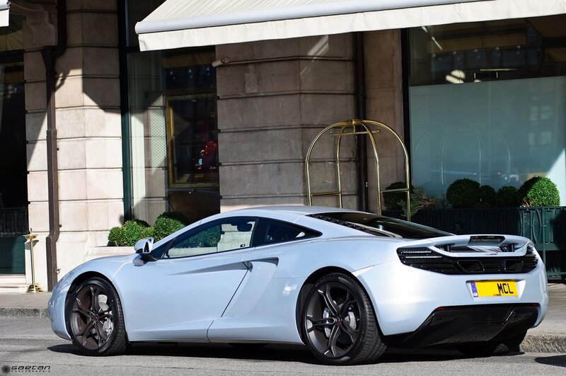 Light blue McLaren sports car