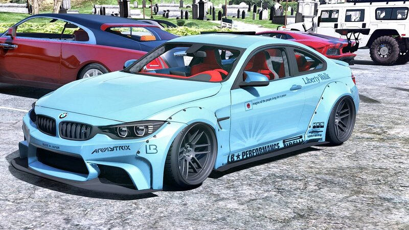 Light-blue Modified BMW